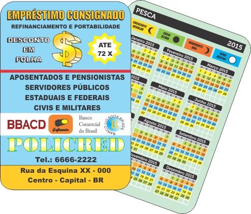 Calendário de Bolso 4/4